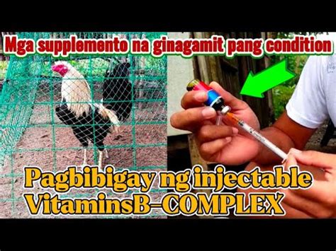 paano mag inject ng manok|PAGBIBIGAY NG INJECTABLE VITAMINS B.